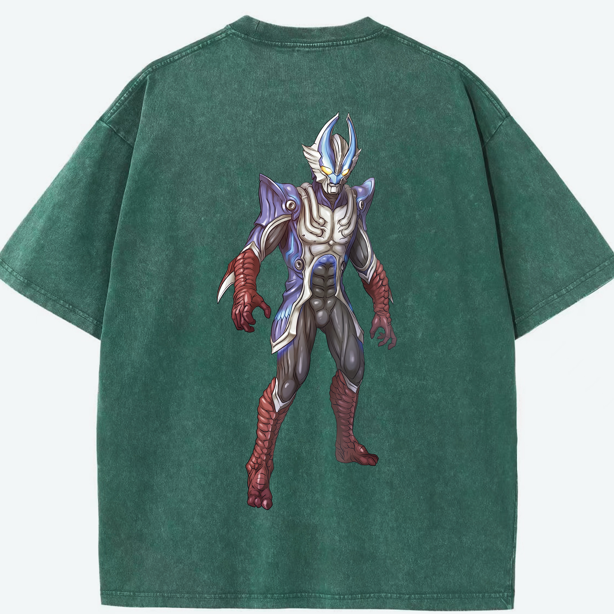 （画像用） ウルトラマン Ultraman 綿100% ヴィンテージ風 半袖Tシャツ（背面プリント）